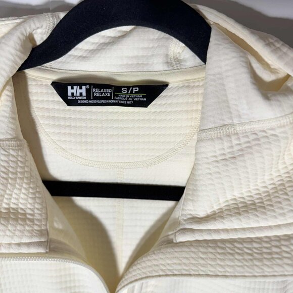 Helly Hansen HH Relaxed Women's Zip up Sweater Zipper pocket off White SMALL - Picture 5 of 9